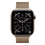 Apple Watch Series 11 GPS + Cellular 46mm Gold Titanium Case w/ Gold Milanese Loop (M/L)