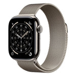 Apple Watch Series 11 GPS + Cellular 46mm Natural Titanium Case w/ Natural Milanese Loop (M/L)