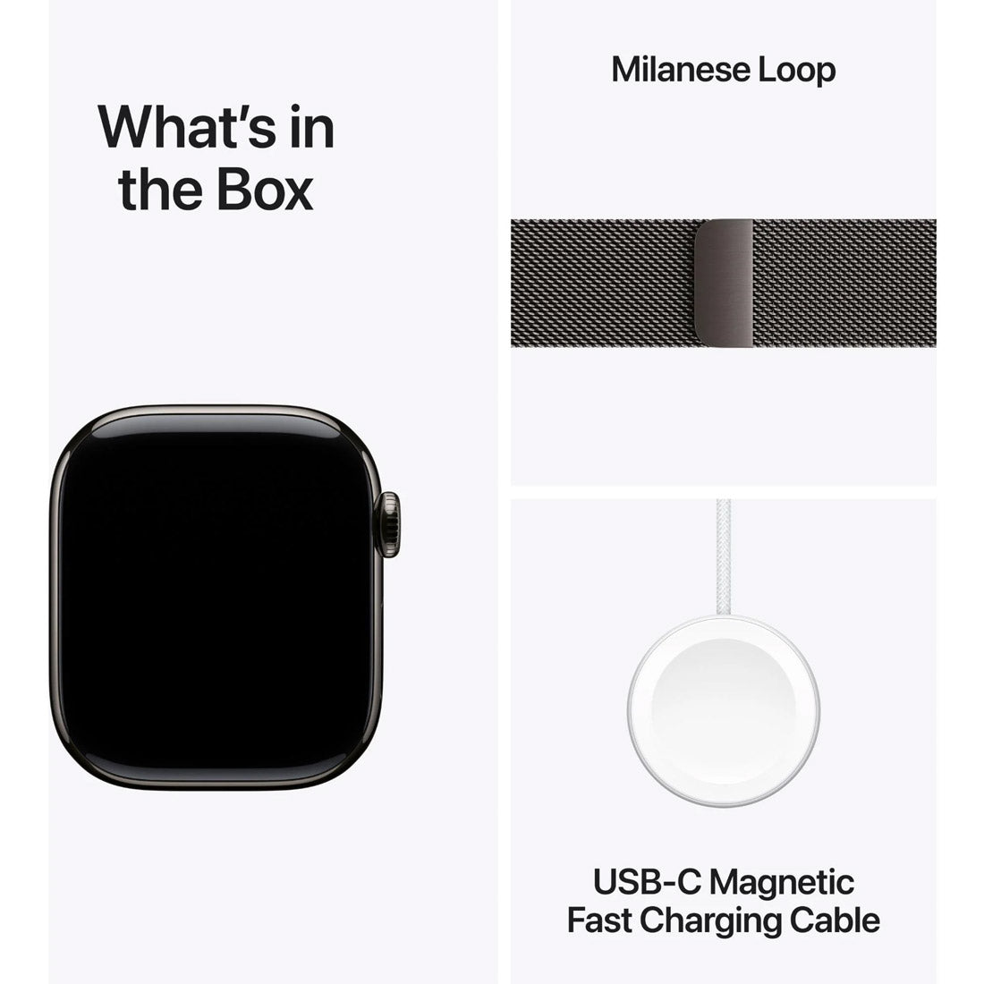 Apple Watch Series 11 GPS + Cellular 46mm Slate Titanium Case w/ Slate Milanese Loop (M/L)
