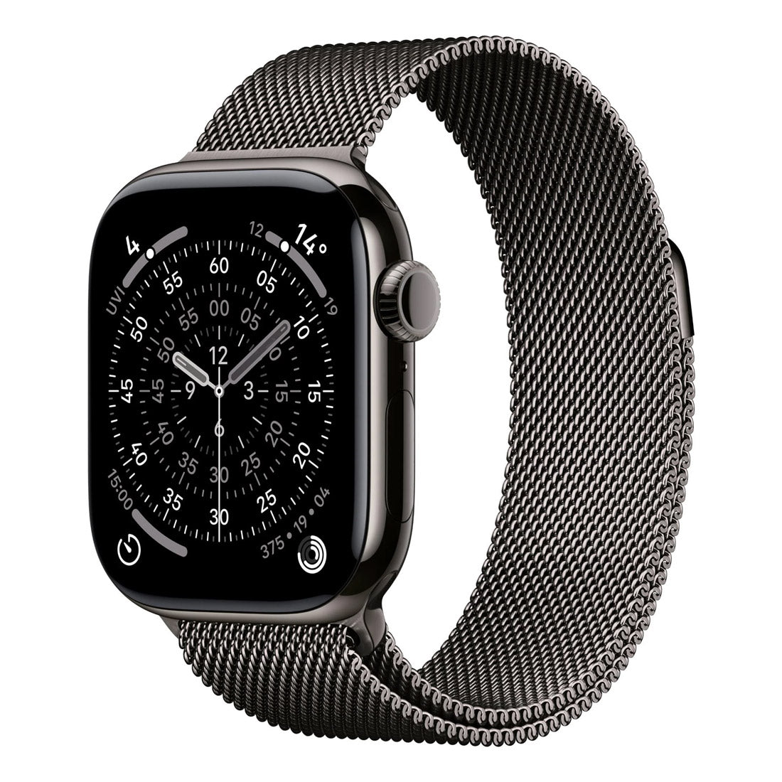 Apple Watch Series 11 GPS + Cellular 46mm Slate Titanium Case w/ Slate Milanese Loop (M/L)