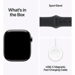 Apple Watch Series 11 GPS + Cellular 42mm Slate Titanium Case w/ Black Sports Band (M/L)