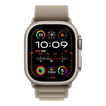 Apple Watch Ultra 2 49mm GPS + Cellular Titanium Case w/ Olive Alpine Loop Medium