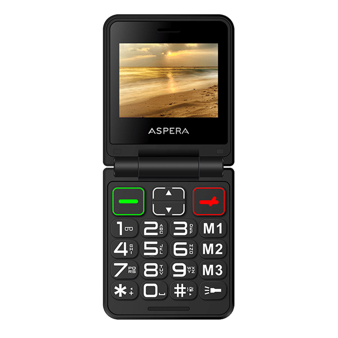 Aspera F50 4G Flip (2.4"- 128MB/48GB RAM) - Midnight