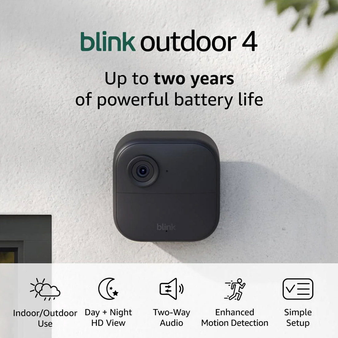 Blink Outdoor 4 Wireless Security Camera - Black