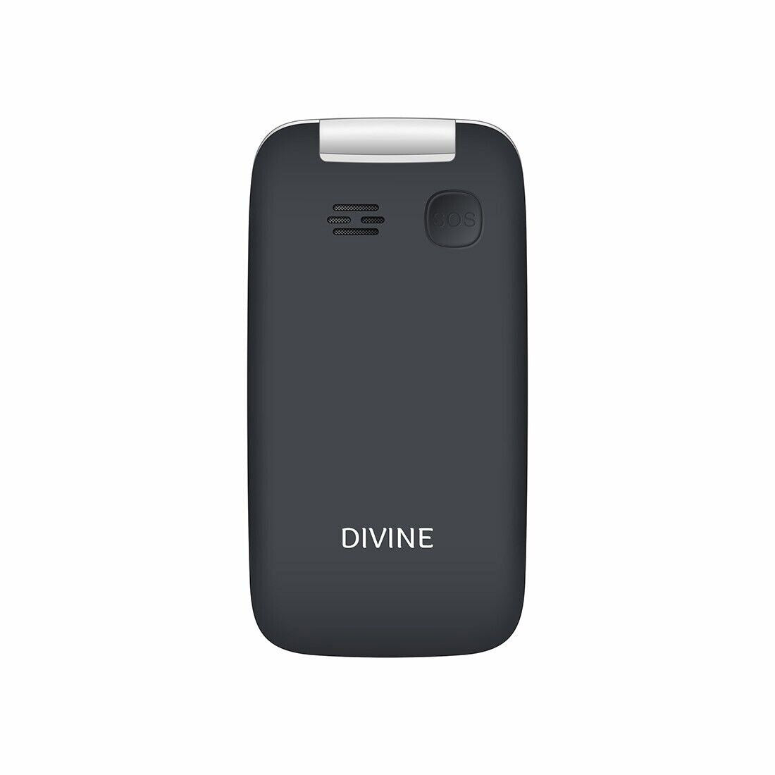 Divine V3 4G Flip (Dual Sim- 128MB/48MB- For Telstra- Boost- Woolworths- Vodafone- TPG- etc.) - Black