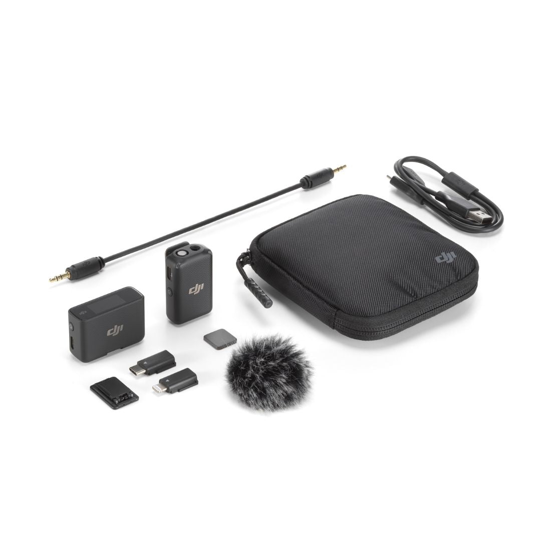 DJI Mic (1 Transmitter + 1 Receiver) Wireless Microphone (For Android, iPhone, PC, Camera)