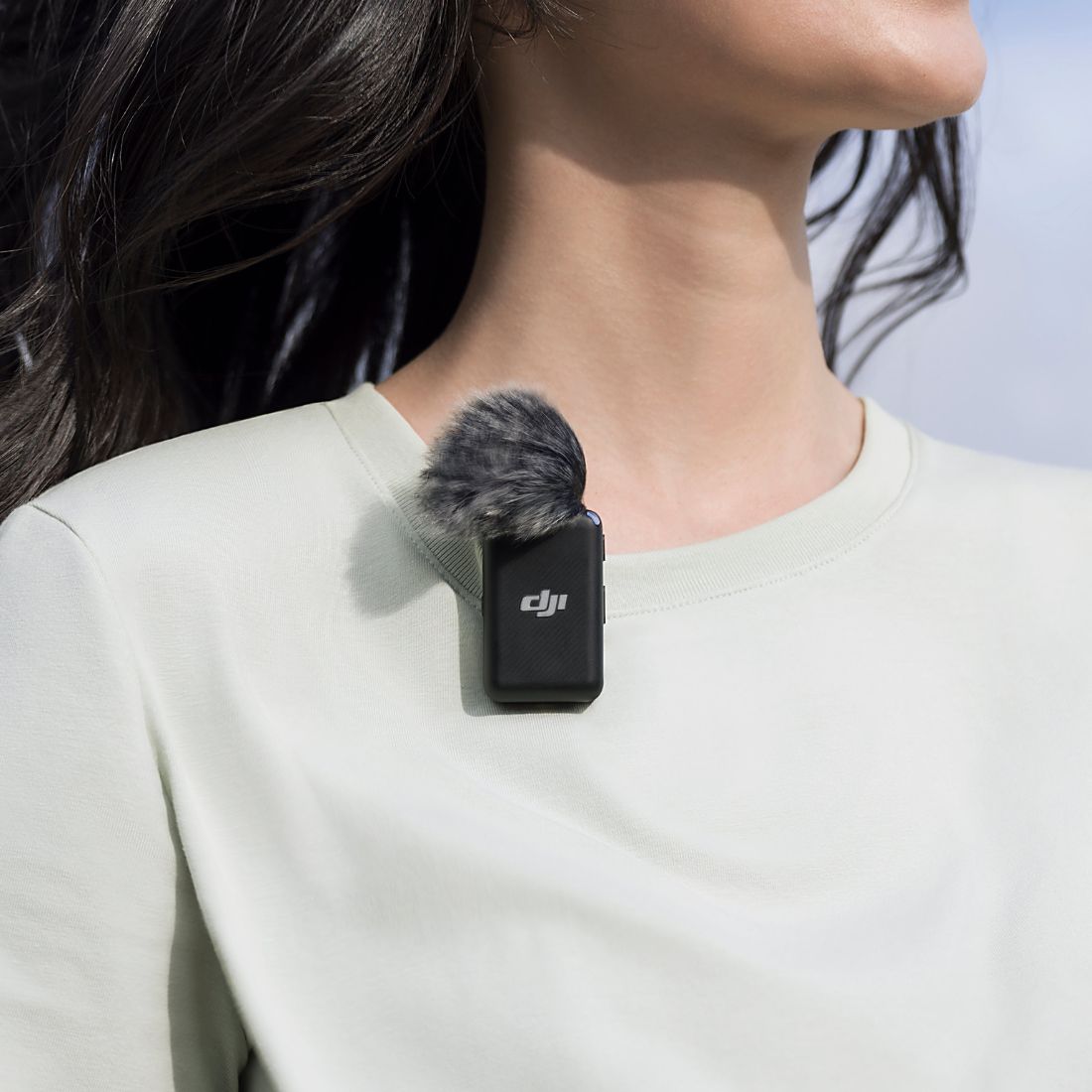DJI Mic (1 Transmitter + 1 Receiver) Wireless Microphone (For Android, iPhone, PC, Camera)