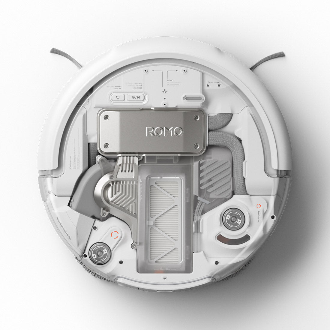 DJI ROMO P Transparent Robot Vacuum Cleaner w/ Transparent Base Station(OS)