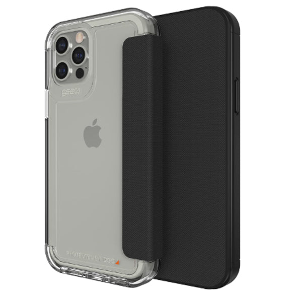Gear4 D3O Wembley Flip Case For iPhone 12 Pro Max (6.7") Clear