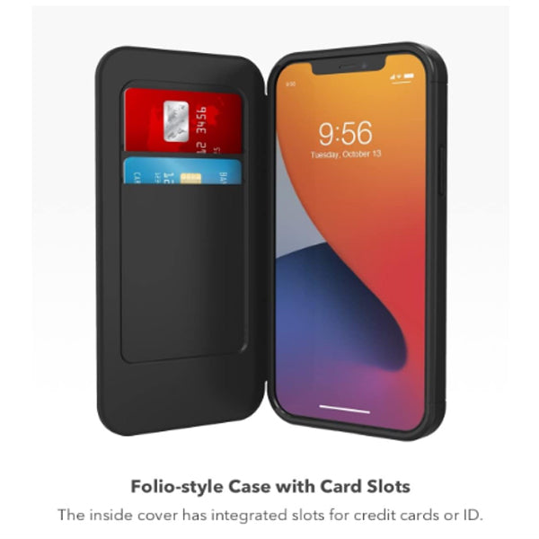 Gear4 D3O Wembley Flip Case For iPhone 12 Pro Max (6.7") Clear