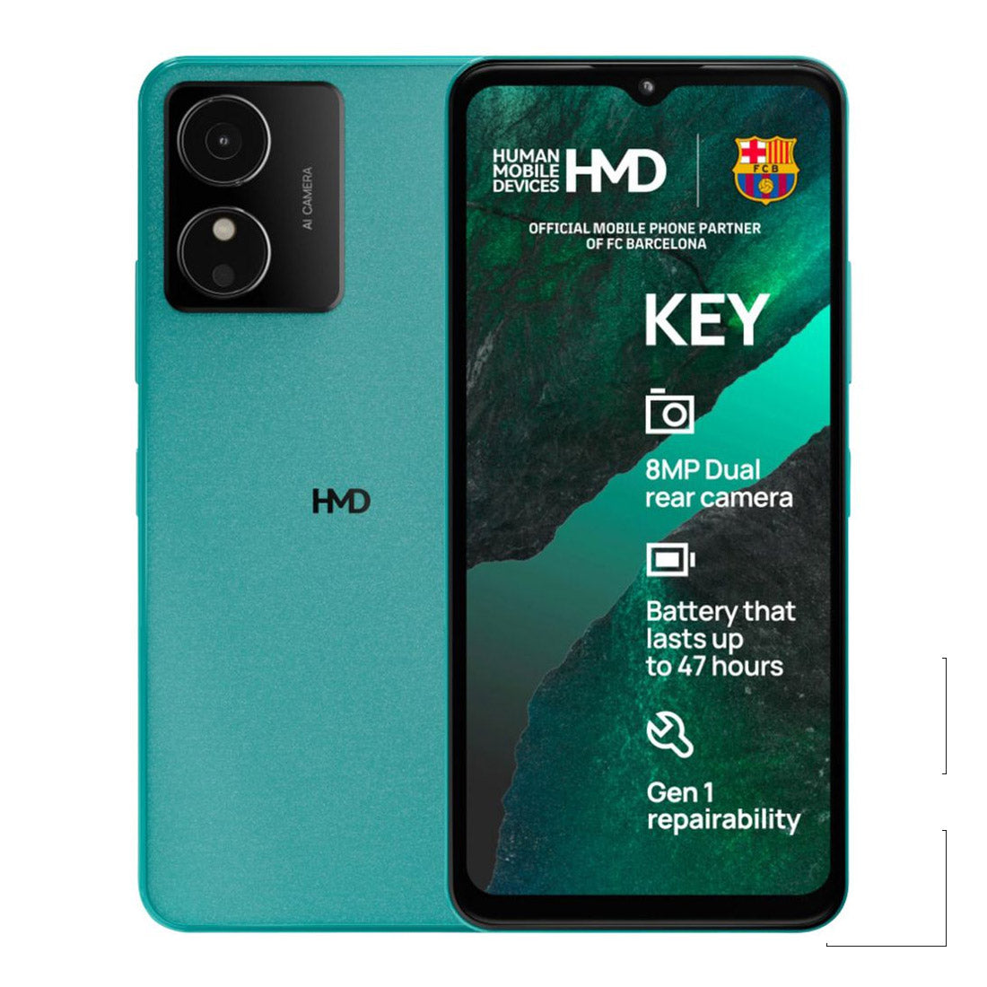 HMD Key (Dual Sim, 32GB/2GB, 6.52'') - Blue Image