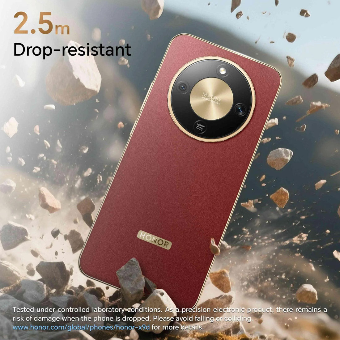 HONOR X9d 5G (Dual Sim, 256GB/12GB, 108MP, AU Version) - Sunrise Gold