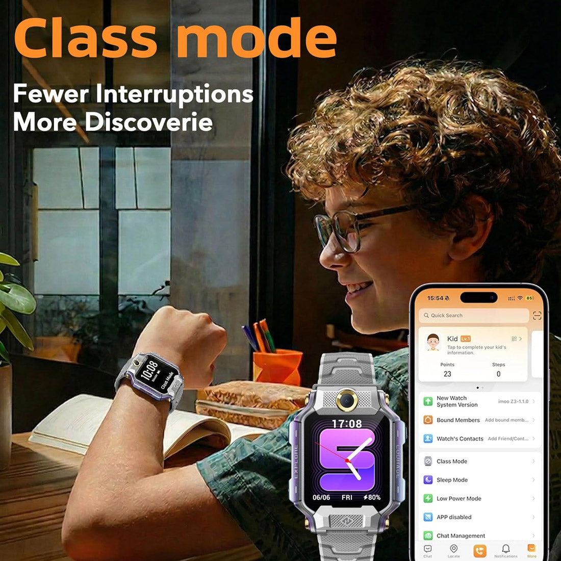 imoo X10 4G Kids Smart Watch (1.6"- 32GB/1GB RAM) - White(OS)