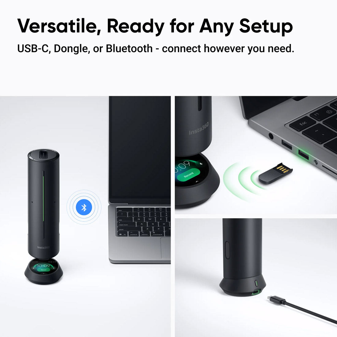 Insta360 Wave Professional Speakerphone Standard Bundle - Graphite Black