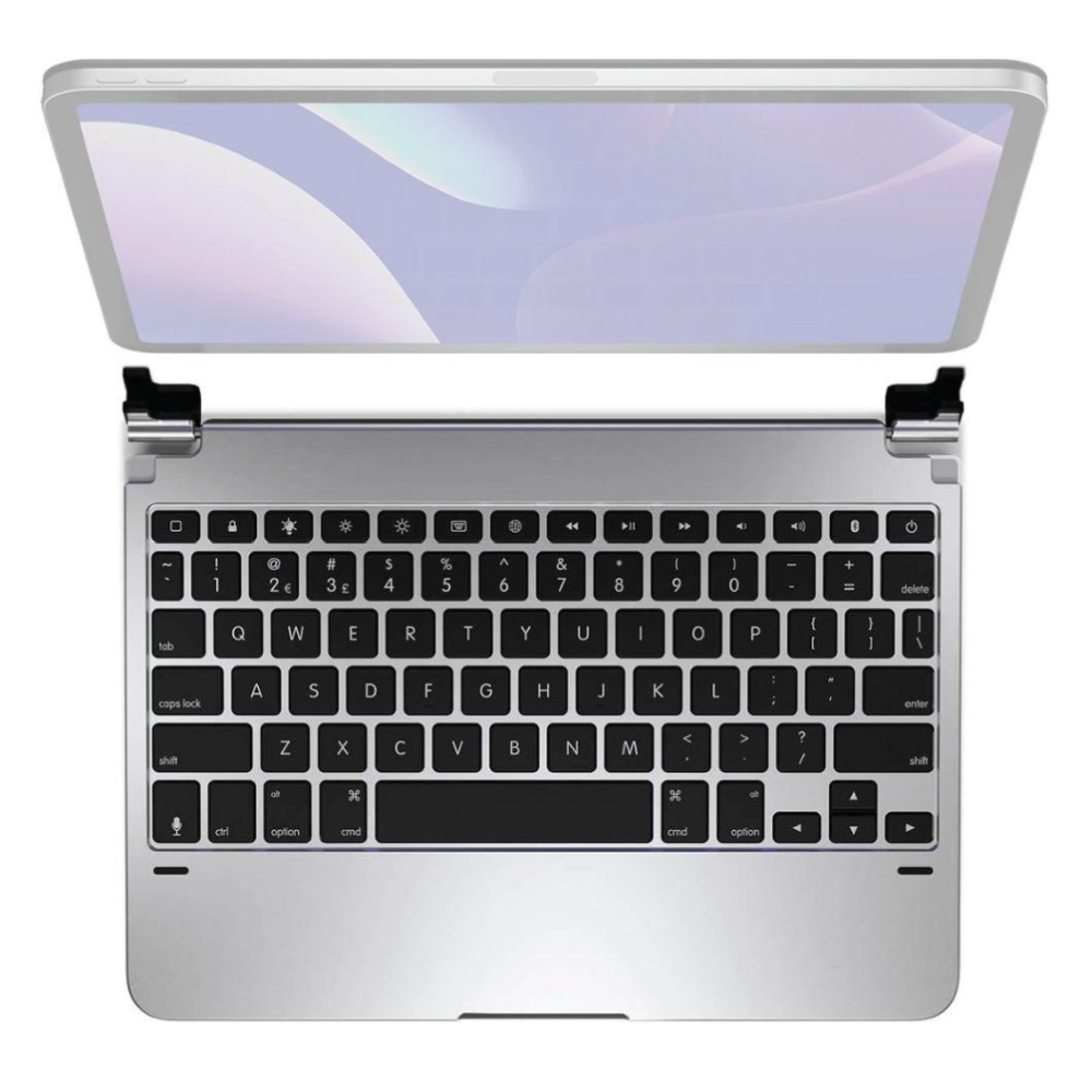 Brydge 10.2 Bluetooth Keyboard for iPad 7th 8th 9th Gen Silver BRY80012