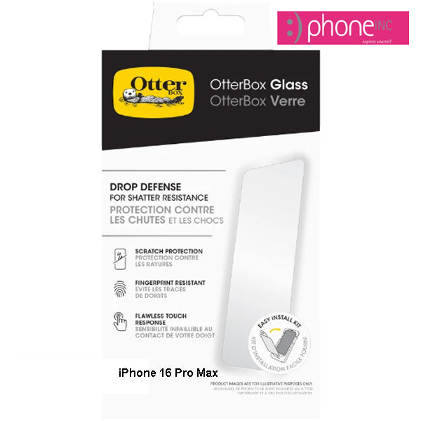 OtterBox Glass Screen Protector For iPhone 16 PRO MAX (6.9") - CLEAR