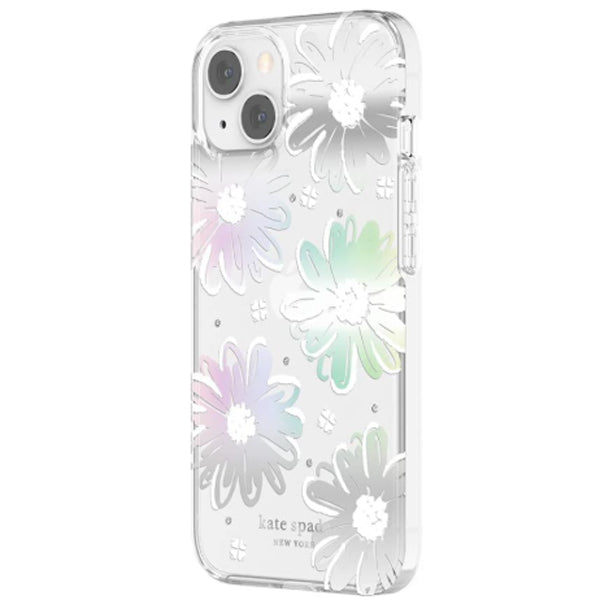 Kate Spade New York Protective Hardshell for 2021  iPhone 13 (6.1")-Daisy Iridesc