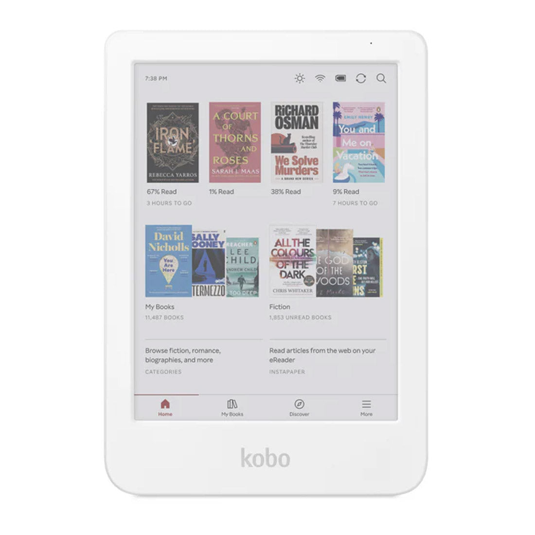 Kobo Clara Colour e-Book Reader (6'', 16GB, N367-KU) - White