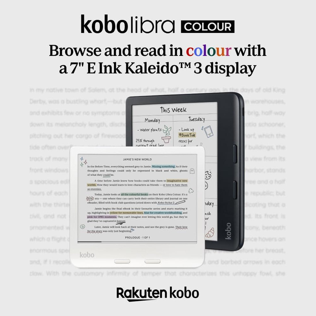 Kobo Libra Colour eReader (7'', 32GB, N428-KU) - White