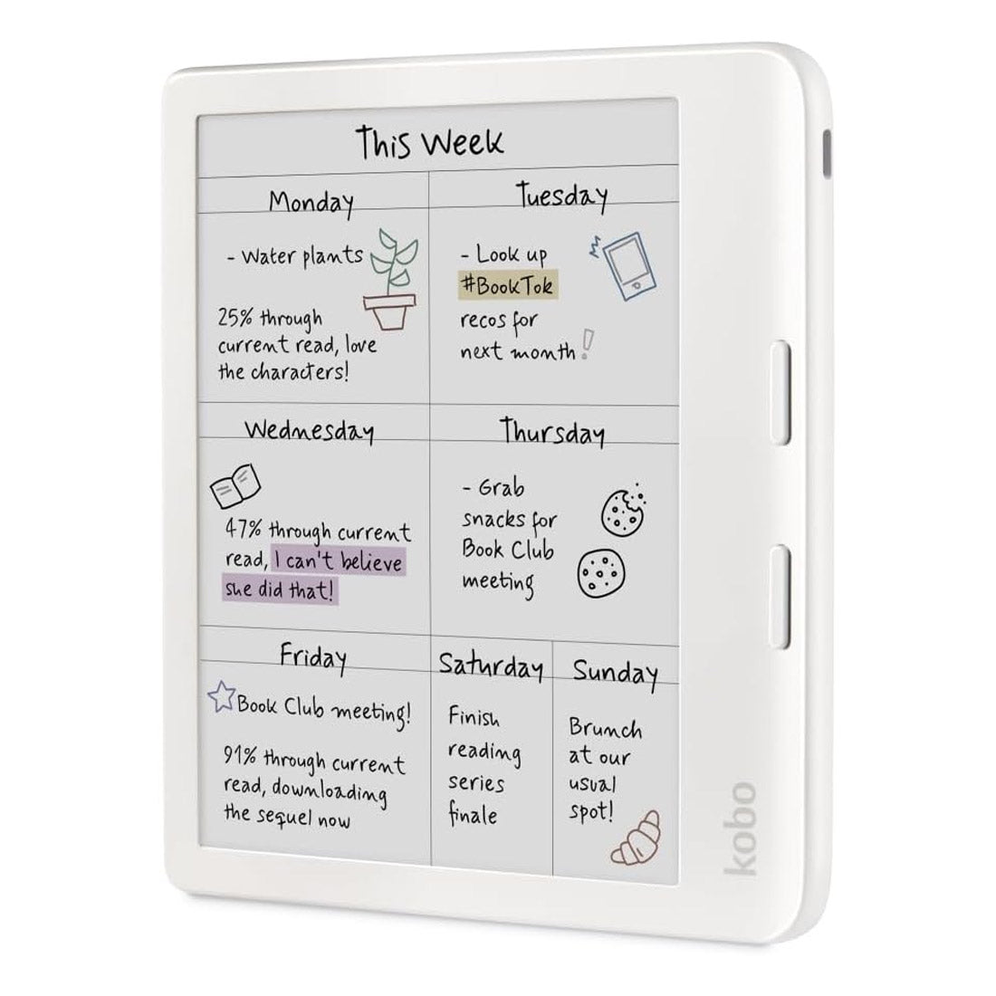 Kobo Libra Colour eReader (7'', 32GB, N428-KU) - White