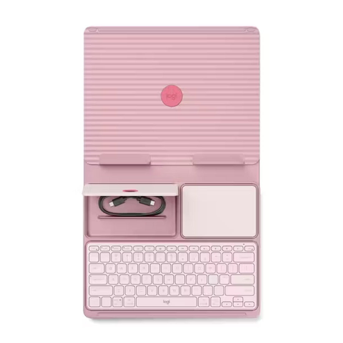 Logitech Casa Pop-Up Desk w/ Keyboard & Touchpad 920-011284 - Bohemian Blush