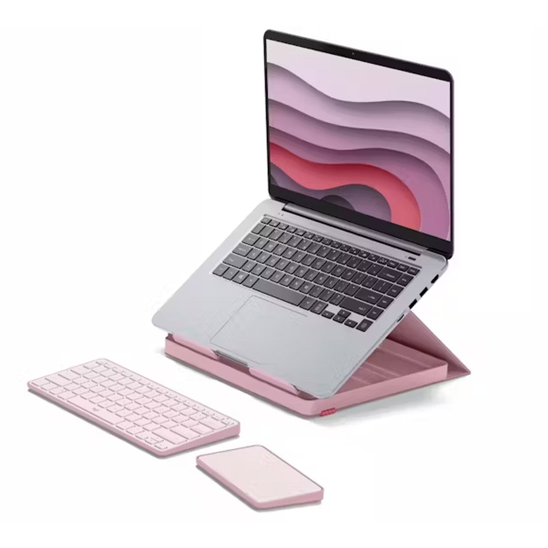 Logitech Casa Pop-Up Desk w/ Keyboard & Touchpad 920-011284 - Bohemian Blush
