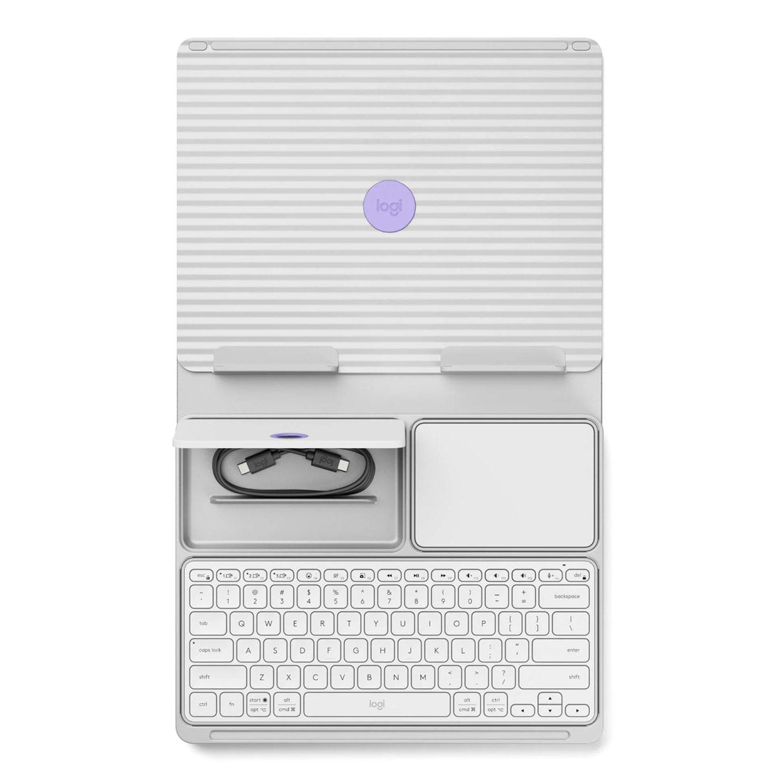 Logitech Casa Pop-Up Desk w/ Keyboard & Touchpad 920-011285 - Nordic Calm
