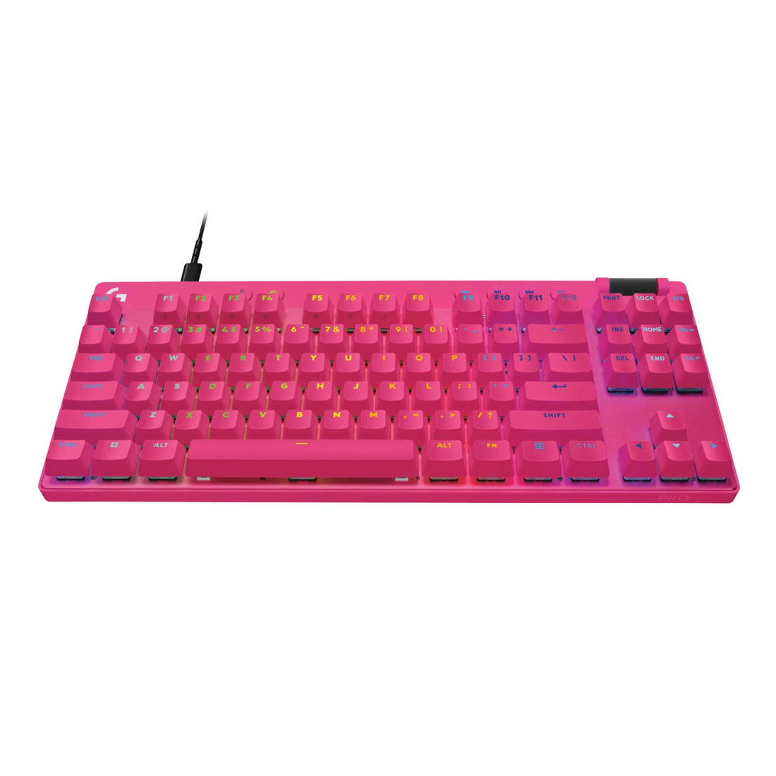 Logitech G PRO X TKL RAPID Tenkeyless Gaming Keyboard w/ Magnetic Analog Switches - Magenta