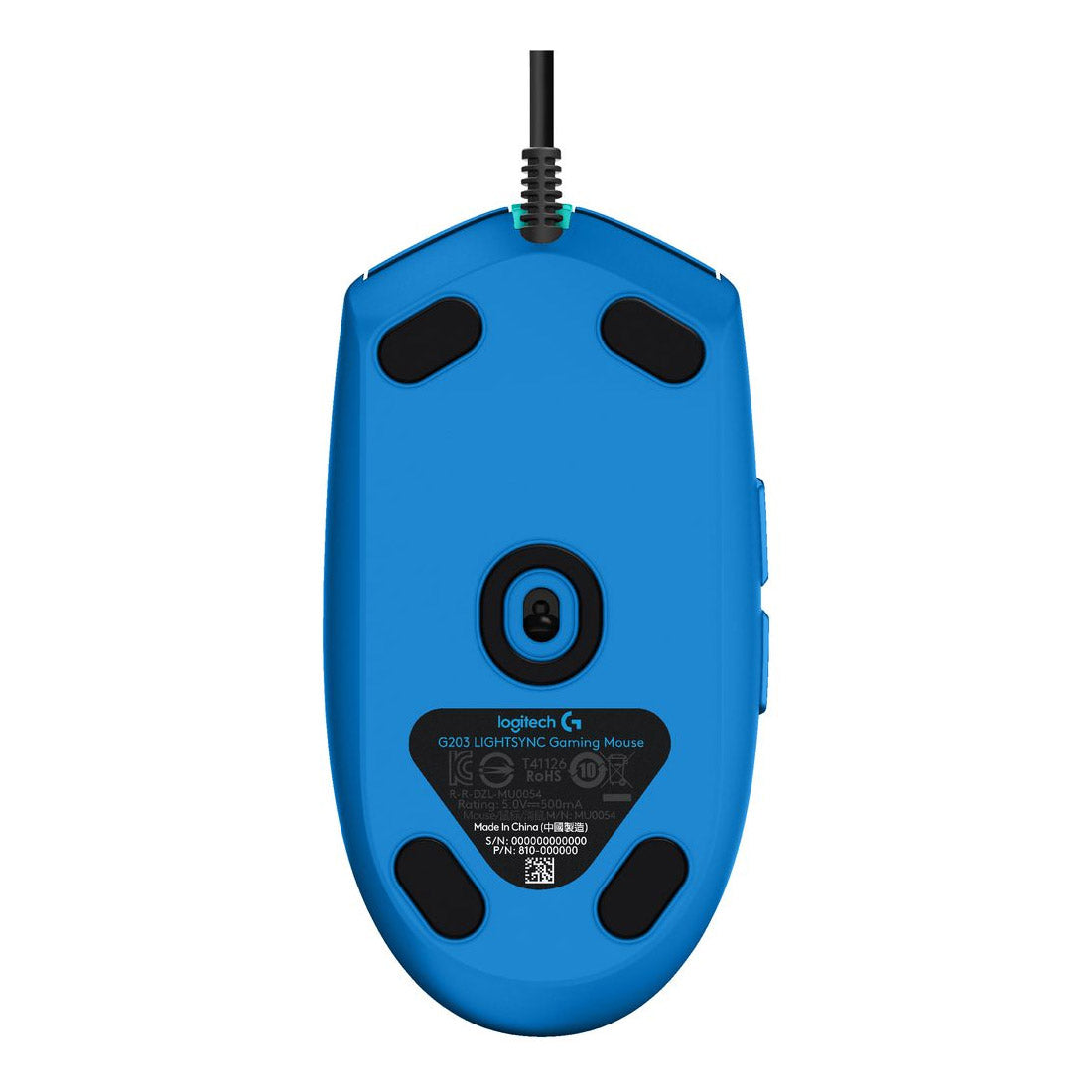 Logitech G203 Lightsync RGB RAM Wired Gaming Mouse 910-005792 - Blue