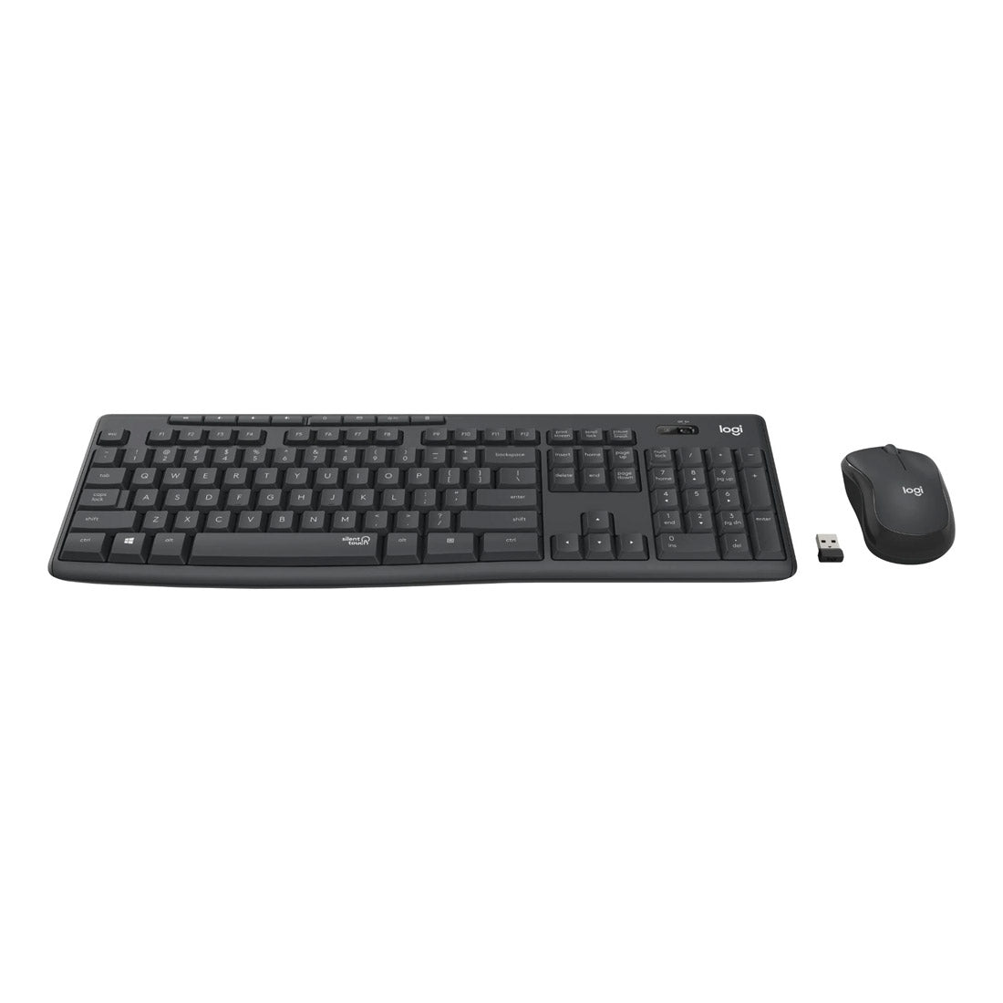 Logitech MK295 Silent Wireless Keyboard & Mouse Combo - Black