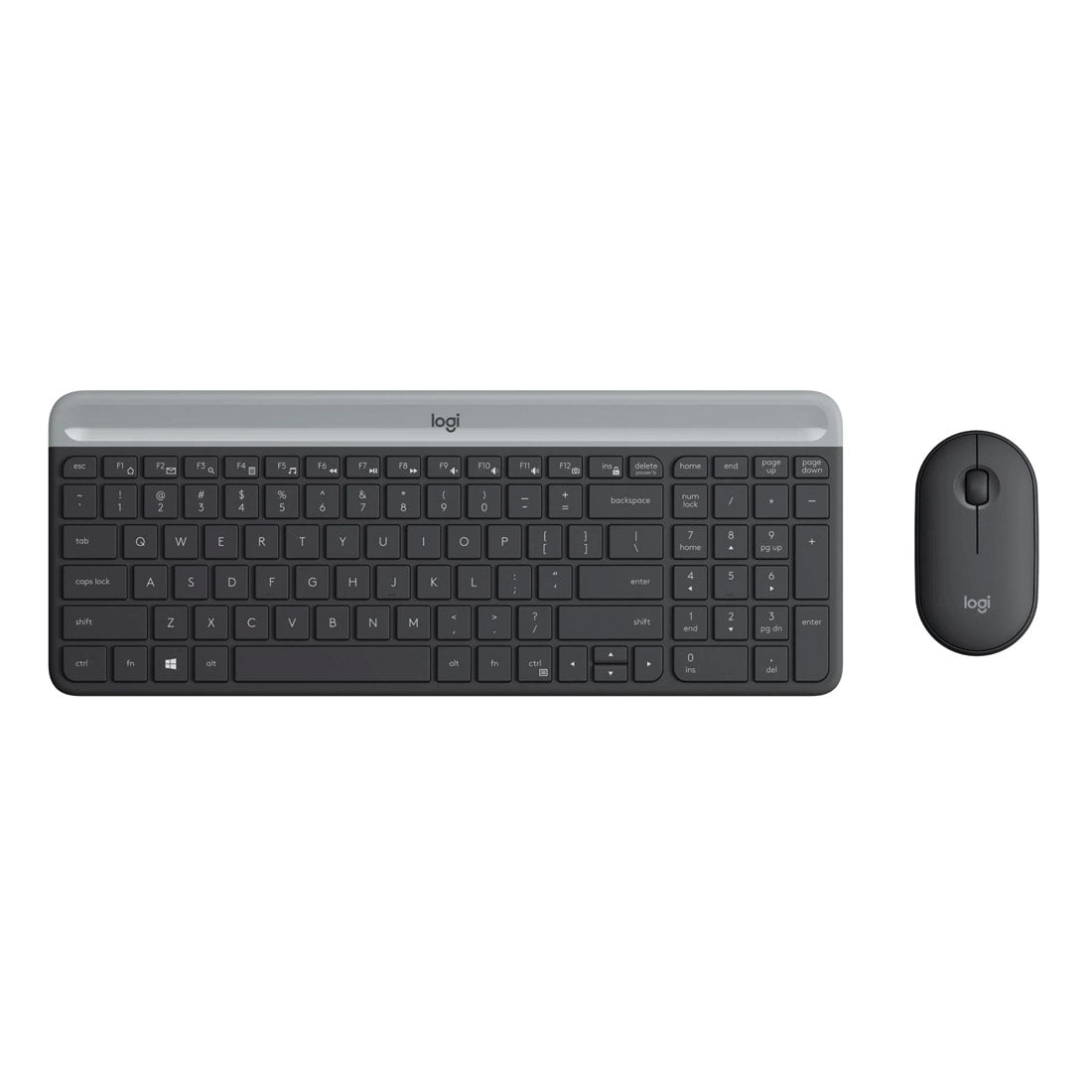 Logitech MK470 Slim Wireless Keyboard and Mouse Combo - Black