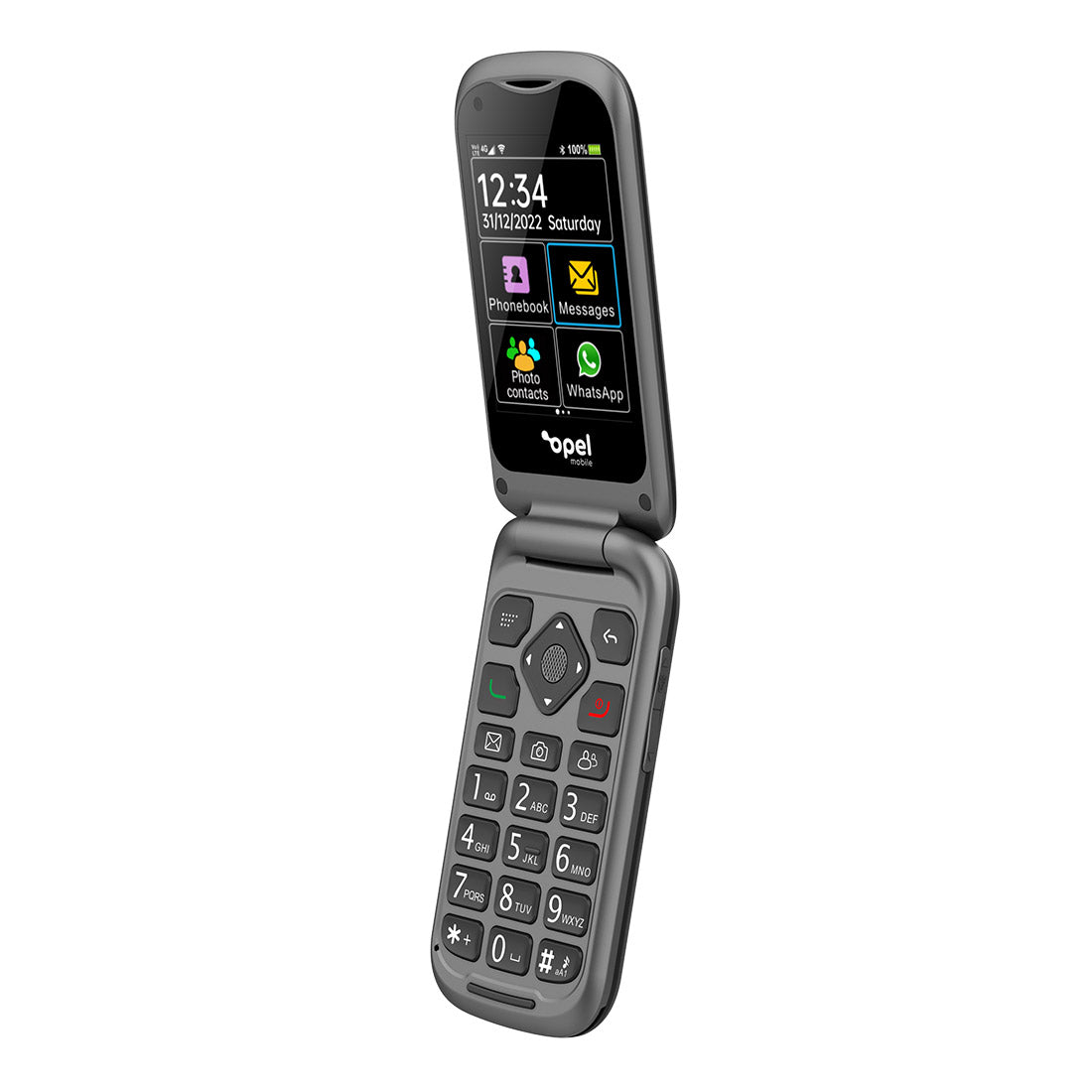 Opel Mobile 4G TouchFlip (2.8"- Big Button- Flip) - Black