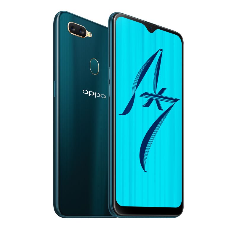 OPPO AX7 (64GB/4GB RAM  6.2"- Unlocked- CPH1903 ) - Glaze Blue [Open Box]