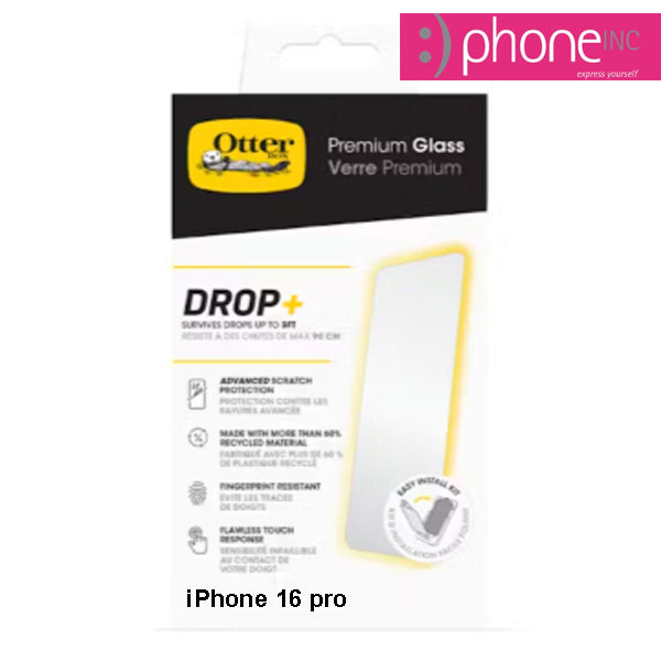 OtterBox Premium Glass Apple iPhone 16 Pro (6.3") Screen Protector Clear