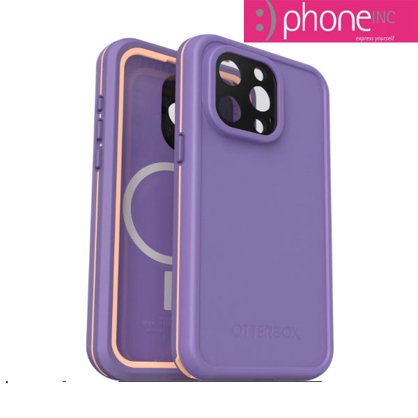 OtterBox Fre MagSafe Apple iPhone 15 Pro Max (6.7") Case Rule of Plum (Purple), 2M WaterProof