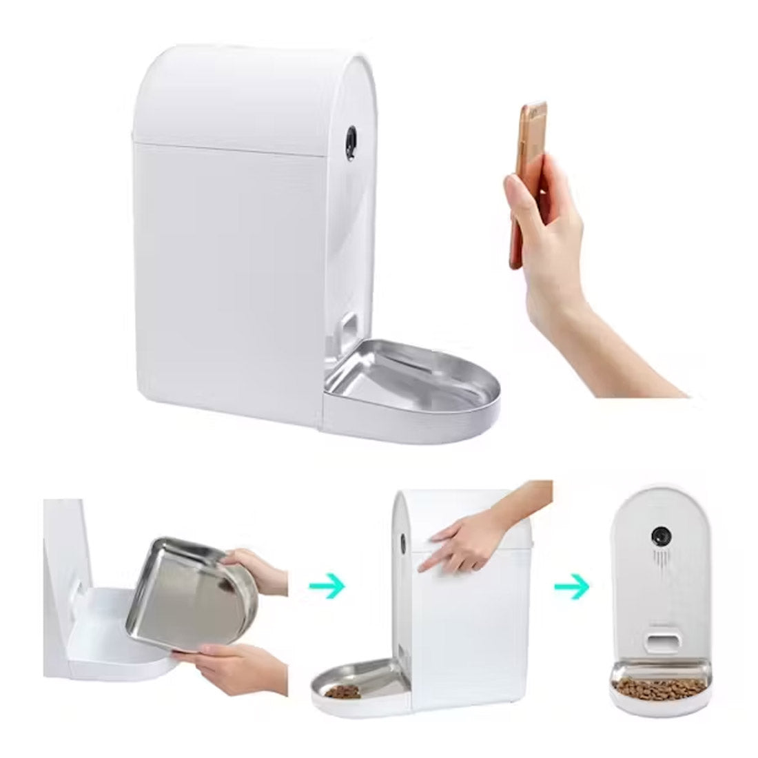 Dogness Smart Cam Auto Large Dog Pet Feeder 6L