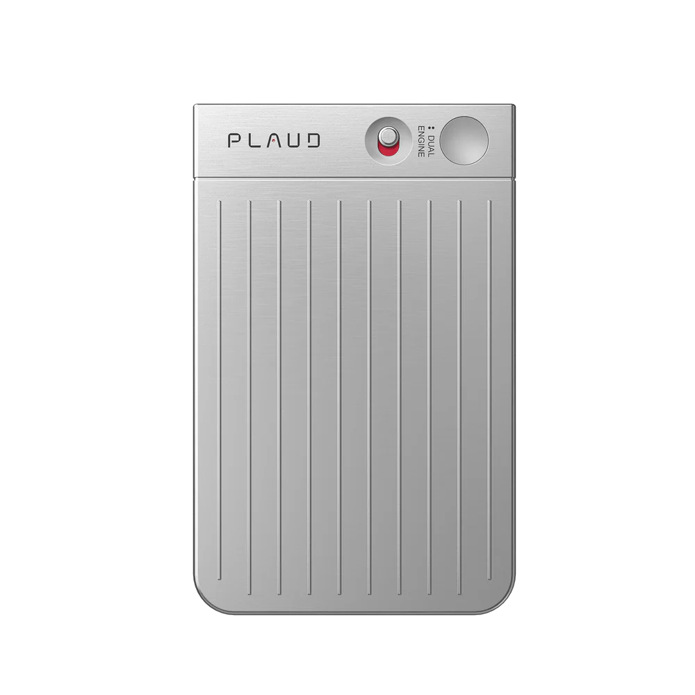 PLAUD NOTE AI Recorder-112 language Voice-to-text Recorder, transcribe, summarize-Silver