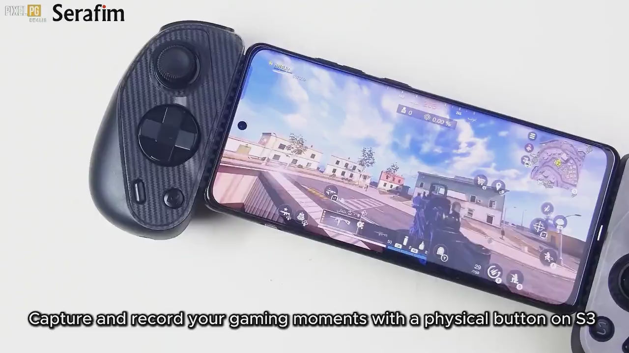 MFi Serafim S3 Mobile Gaming Controller for iPhone, iPad & Android | MFi Certified | Type-C | Hall Effect Sticks  Low Latency | Passthrough Charging | Swappable Handle