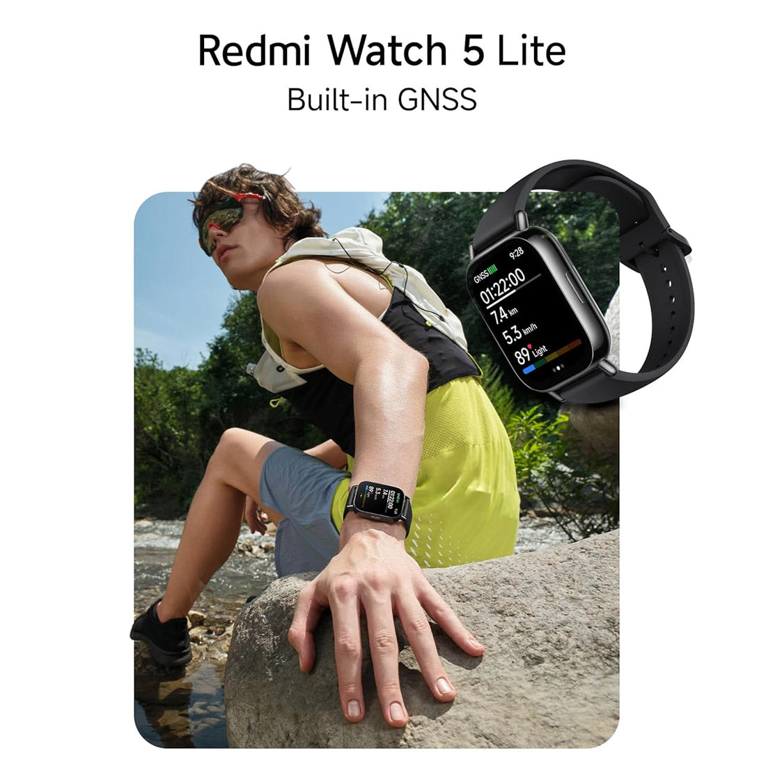 Xiaomi REDMI Watch 5 Lite Smartwatch (1.96" AMOLED- AU Version) - Light Gold