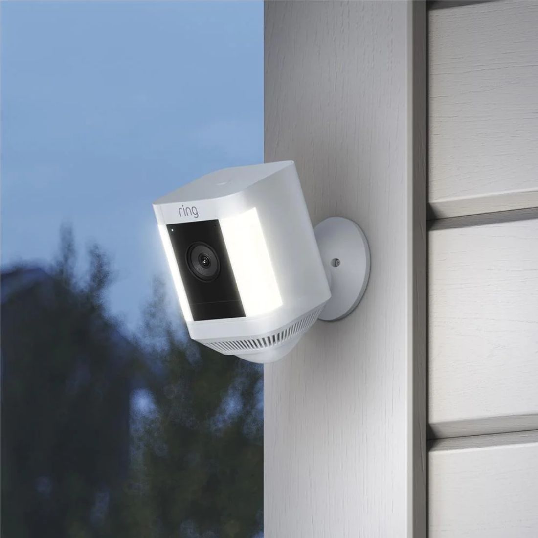 Ring Spotlight Cam Plus Battery Outdoor Camera - White