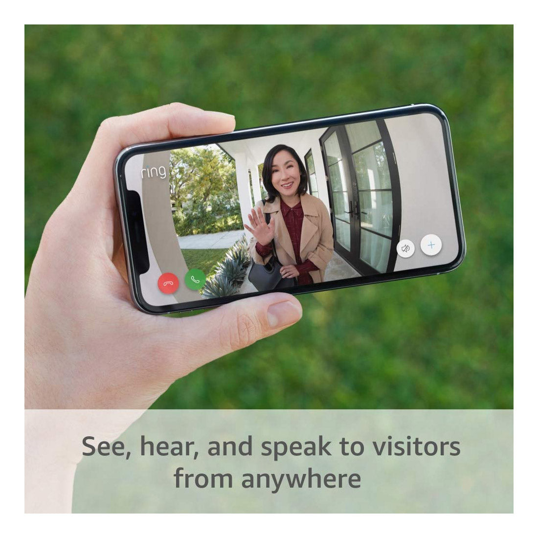Ring Video Doorbell 1080p HD Video – Satin Nickel
