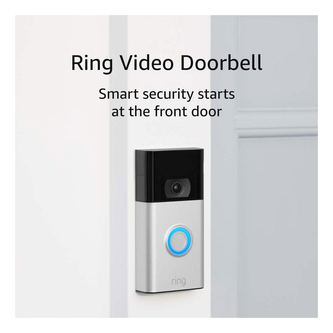 Ring Video Doorbell 1080p HD Video – Satin Nickel