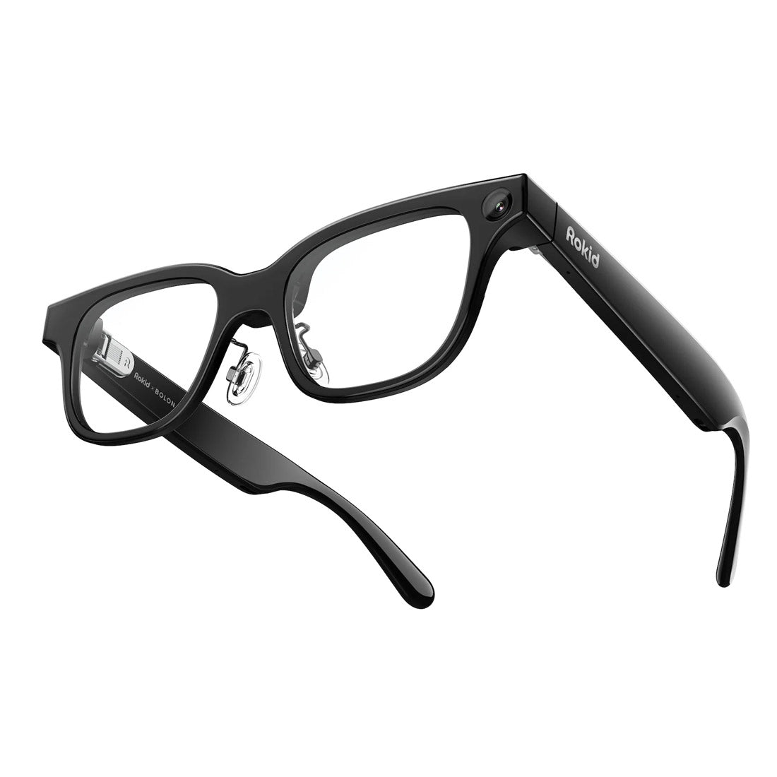 Rokid AI Smart Glasses w/ Power Capsule and Clip-on Sunglasses Special Bundle
