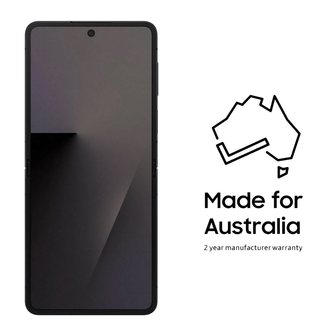 Samsung Galaxy Z Flip7 5G (Dual Sim- 256GB/12GB RAM  6.9"- SM-F766B) - Jetblack