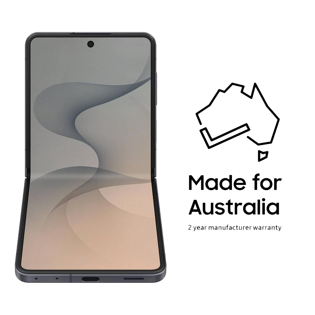 Samsung Galaxy Z Flip8 5G (Dual Sim- 512GB/12GB RAM  Bonus: $150 Master Gift Card) - Graphite(OS)