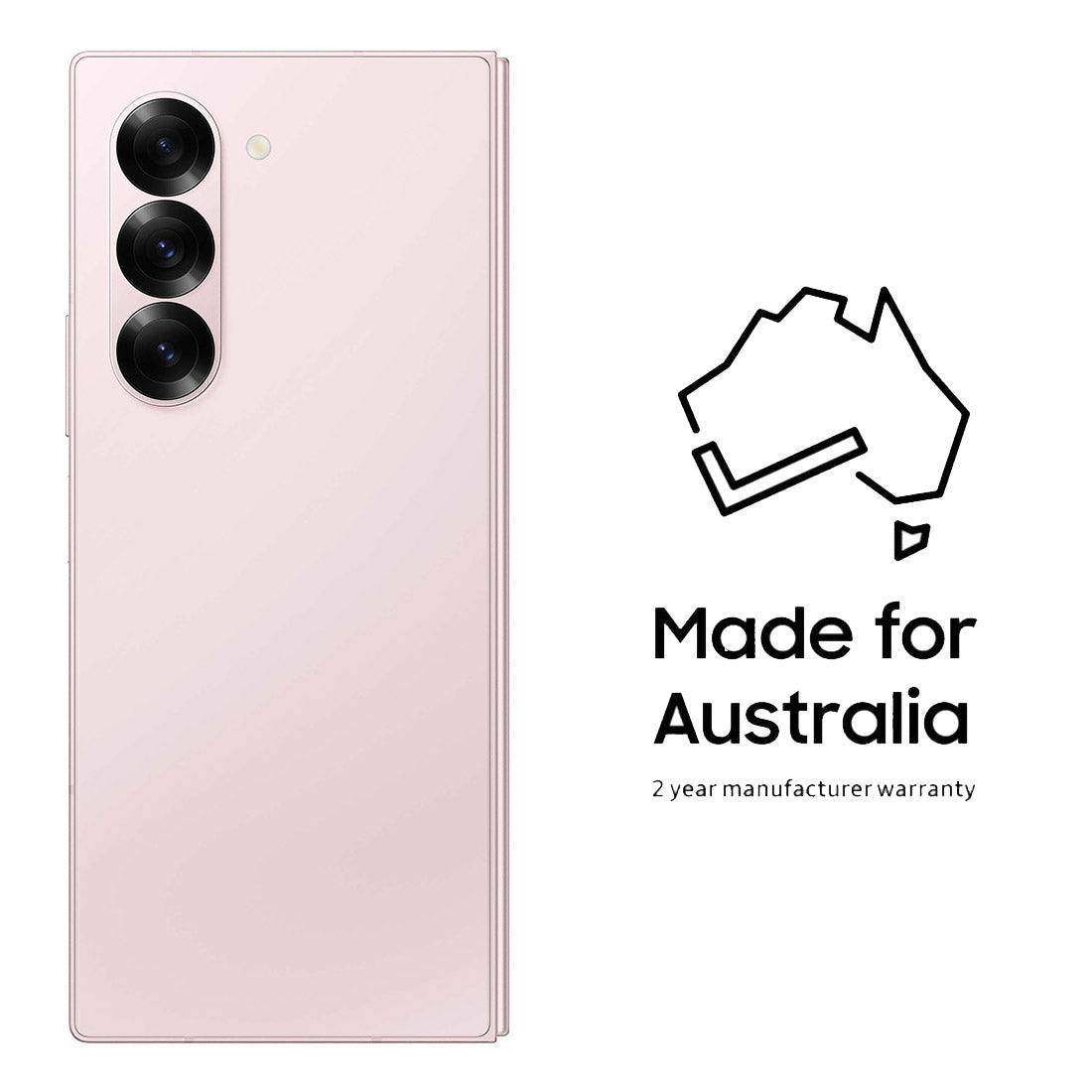 Samsung Galaxy Z Fold6 5G (Dual Sim- 512GB/12GB RAM  SM-F956B) - Pink(OS)