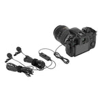 Saramonic LavMicro 2M Dual Omnidirectional Lavalier Microphone for DSLR Camera and Smartphone