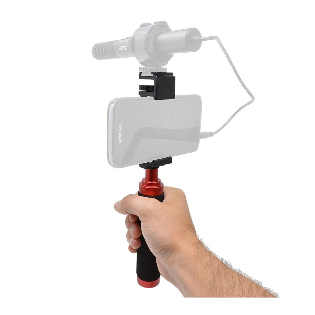 Saramonic SR-BSP1 Aluminum Universal Smartphone Holder with Handle and Mounting Shoe