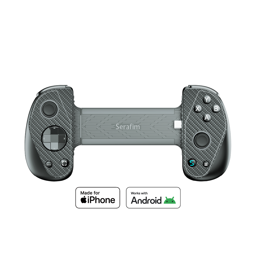 MFi Serafim S3 Mobile Gaming Controller for iPhone, iPad & Android | MFi Certified | Type-C | Hall Effect Sticks  Low Latency | Passthrough Charging | Swappable Handle