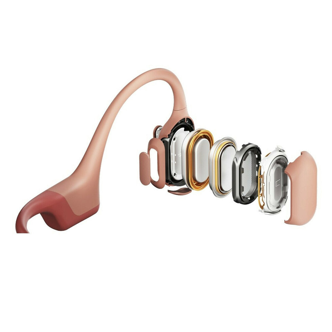 Shokz OpenRun Pro Premium Bone Conduction Open Ear Bluetooth Headphone - Pink
